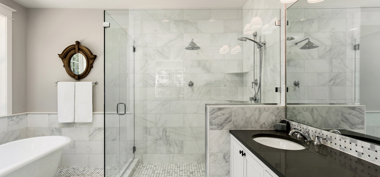 bathroom shower door installation in Pompano Beach
